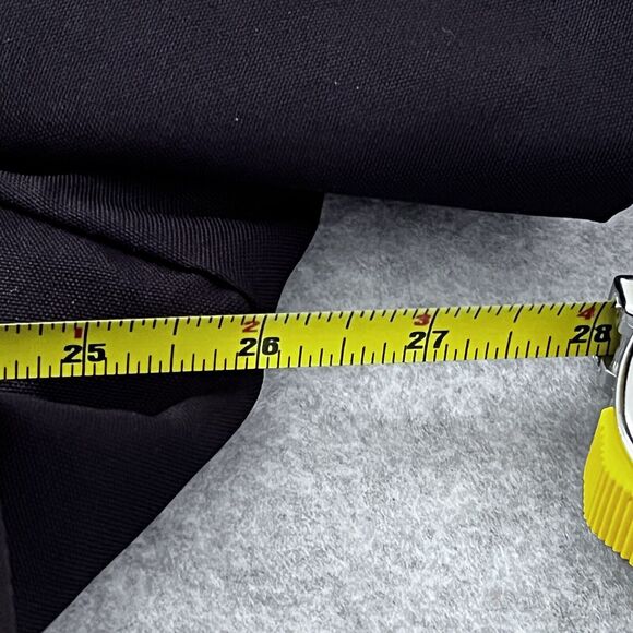 Enge Double Breasted Midi Dress SZ 24 Black Office Lapel Professional Elegant - Picture 9 of 10